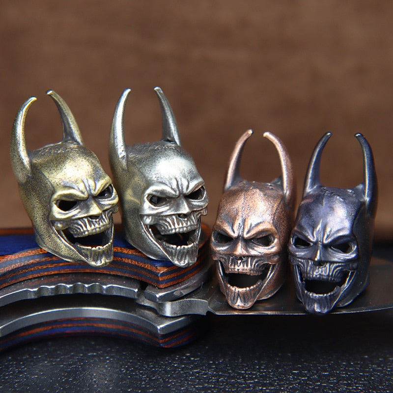 Comic Superhero Skull Beard Bead